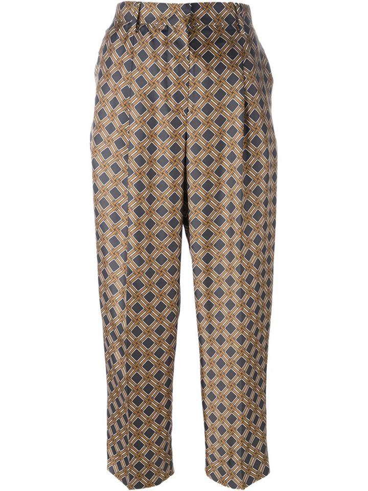 Incotex Geometric Print Trousers