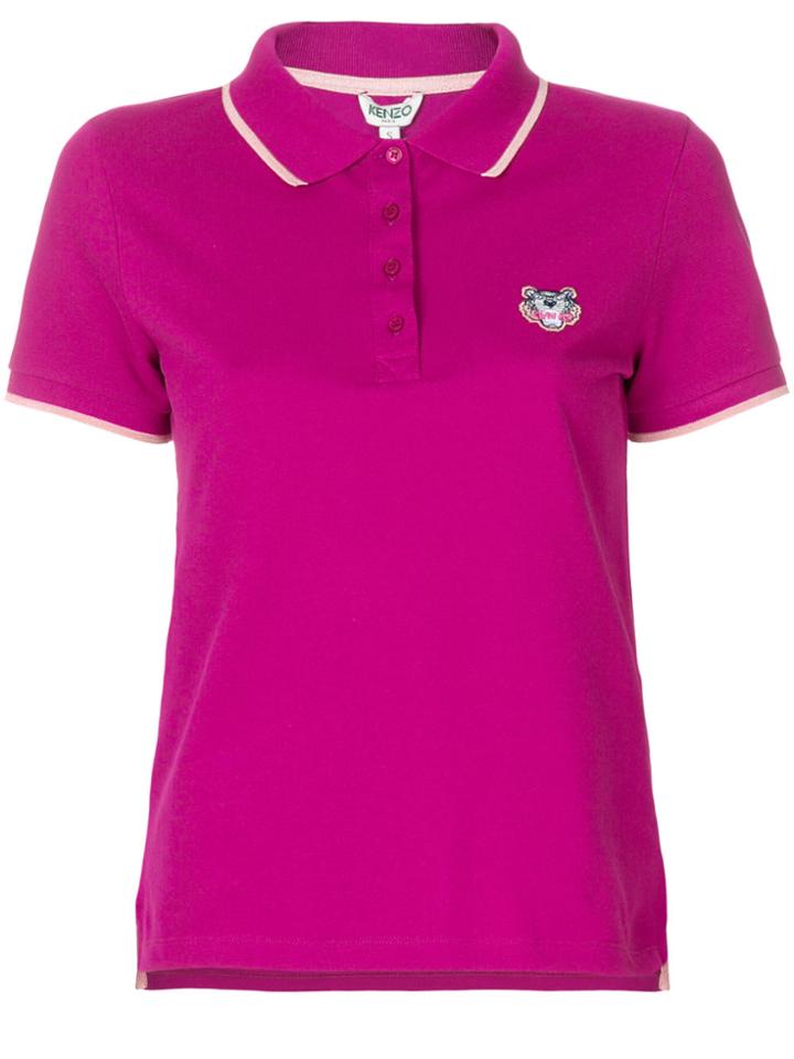 Kenzo Tiger Polo Shirt - Pink & Purple