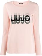 Liu Jo Logo Print T-shirt - Pink
