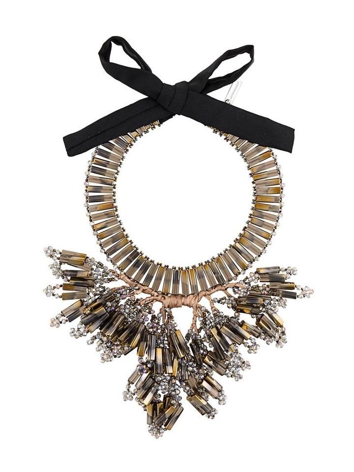 Night Market Chunky Necklace, Women's, Grey