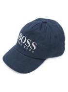 Boss Kids - Logo Embroidered Cap - Kids - Cotton - 52 Cm, Blue