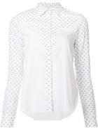 Rosetta Getty Polka Dots Shirt, Women's, Size: 6, White, Cotton