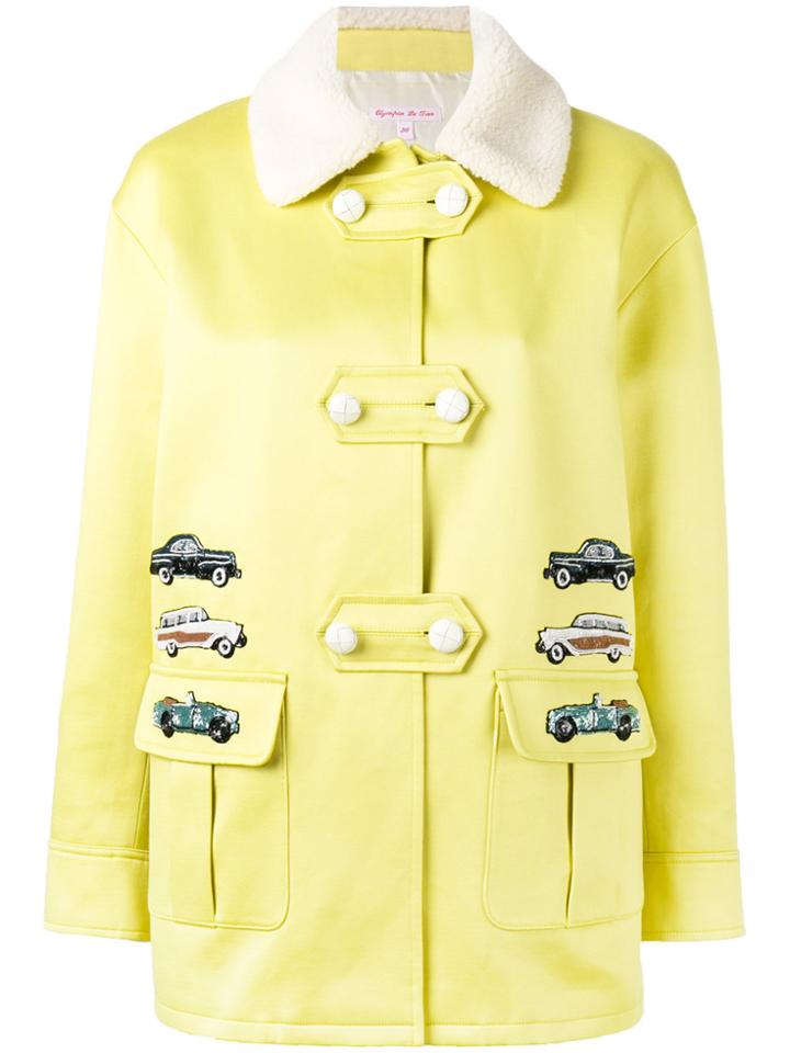 Olympia Le-tan Car Motif Coat - Green
