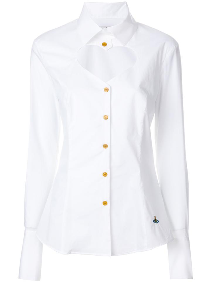 Vivienne Westwood Cutout Heart Shirt - White