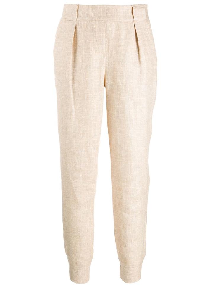 Lorena Antoniazzi High-waisted Trousers - Neutrals