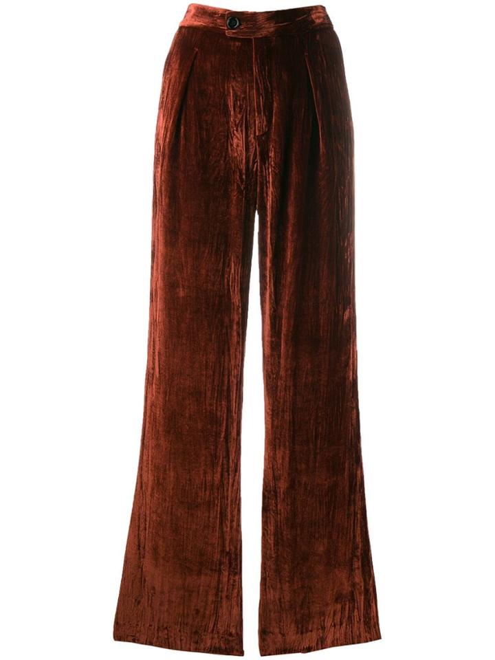 Chloé Straight Leg Trousers - Brown