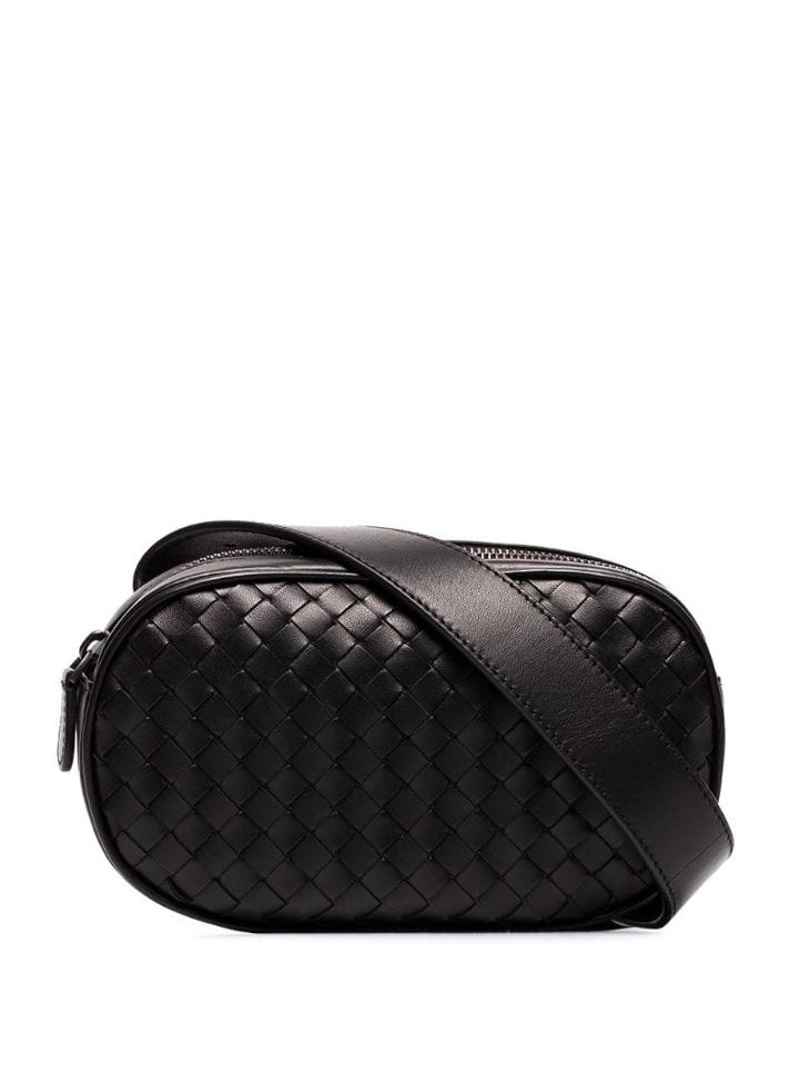 Bottega Veneta Intrecatto Belt Bag - Black