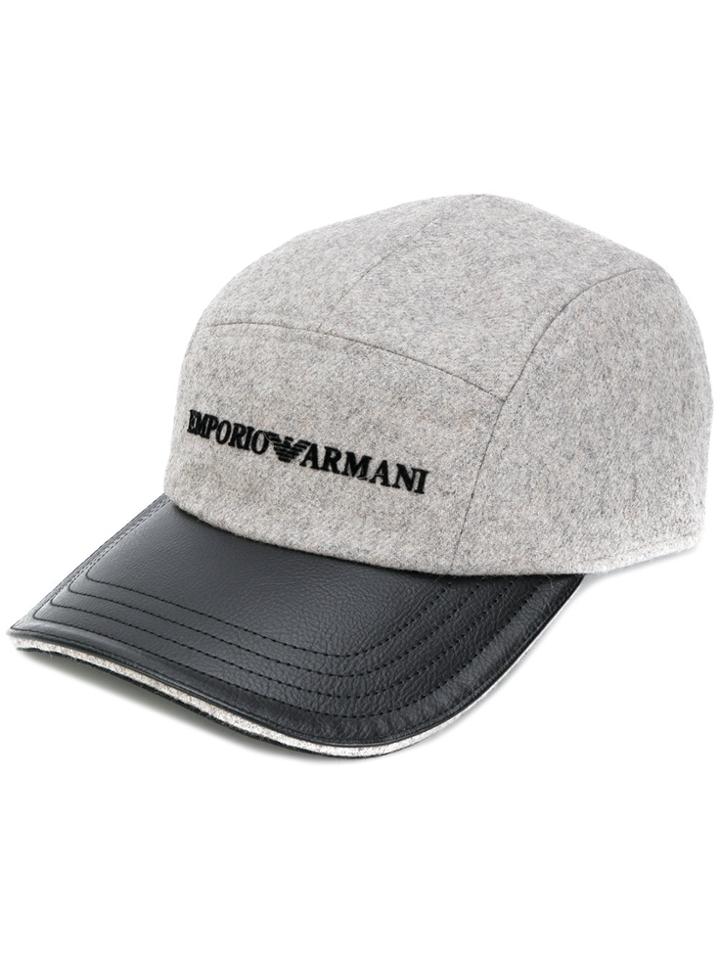 Emporio Armani Logo Baseball Cap - Grey