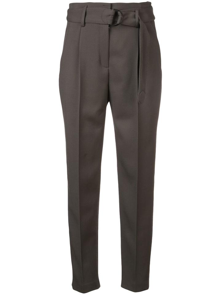 Akris Punto Belted Tailored Trousers - Green