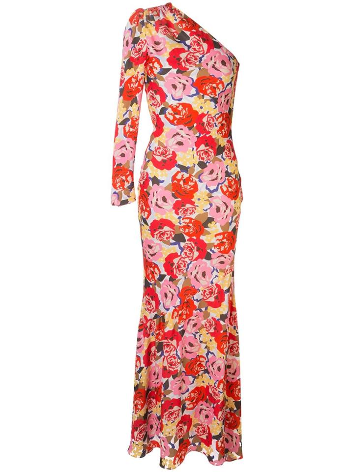Rebecca Vallance Blume Floral-print Gown - Red