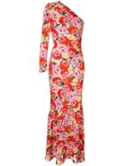 Rebecca Vallance Blume Floral-print Gown - Red