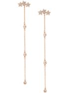 Federica Tosi Star Crystal Embellished Earrings - Metallic