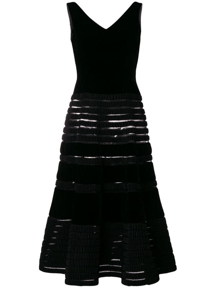 Balmain Pre-owned 1955 Flared Midi Dress - Black