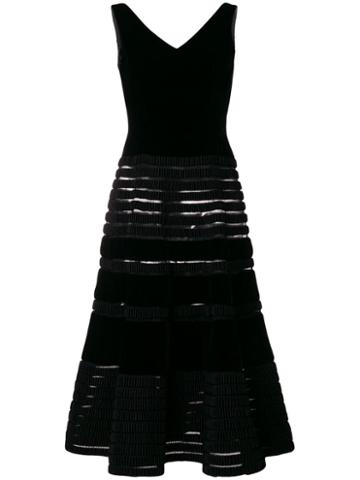 Balmain Pre-owned 1955 Flared Midi Dress - Black