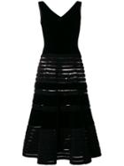 Balmain Pre-owned 1955 Flared Midi Dress - Black