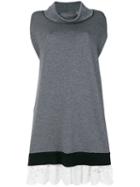 Philosophy Di Lorenzo Serafini - Lace Hem Dress - Women - Virgin Wool - S, Grey, Virgin Wool