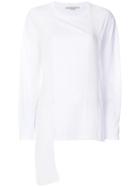 Stella Mccartney Asymmetric Panelled Sweater - White