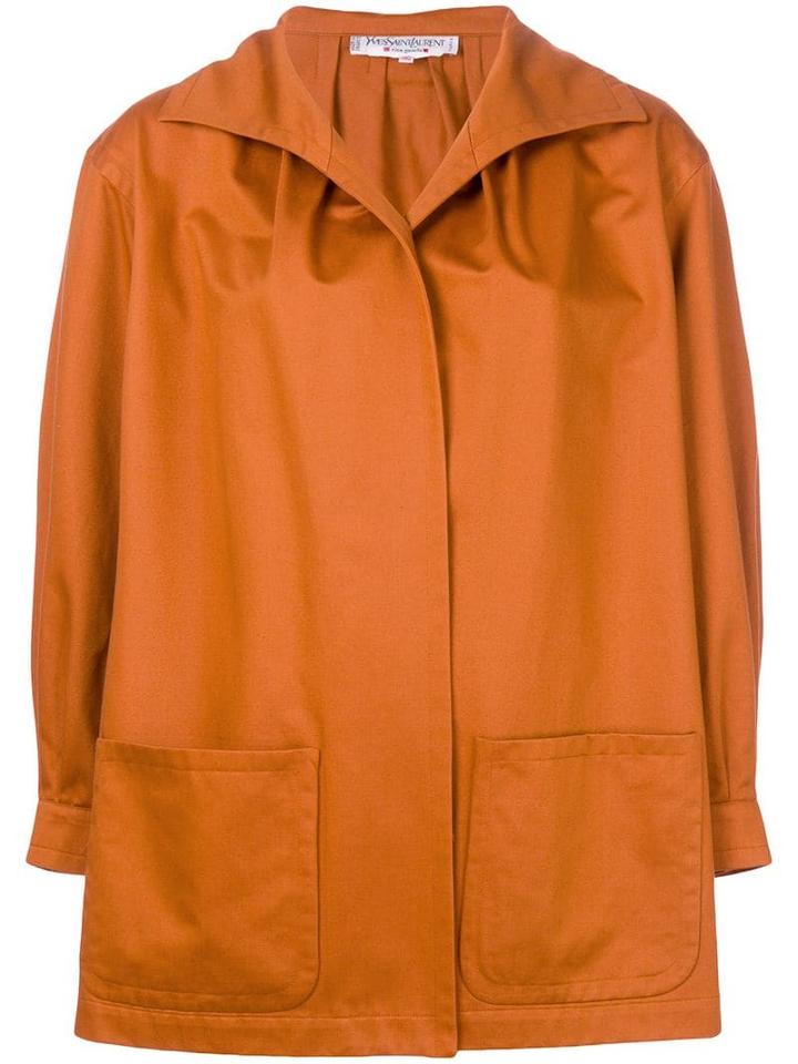 Yves Saint Laurent Pre-owned Concealed Fastening Loose Jacket - Yellow