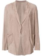 Salvatore Santoro Fitted V-neck Blazer - Nude & Neutrals