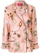 F.r.s For Restless Sleepers Jellyfish Print Blouse - Pink & Purple