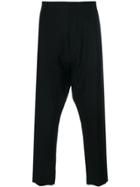 Ann Demeulemeester Drop-crotch Tapered Trousers - Black