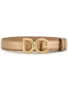 Dolce & Gabbana Plaque Buckle Belt - Gold