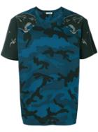 Valentino - Camupanther T-shirt - Men - Cotton - M, Blue, Cotton