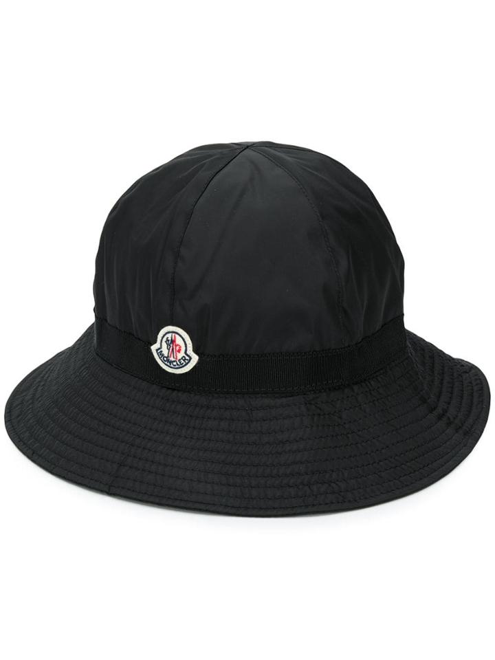 Moncler Logo Patch Hat - Black