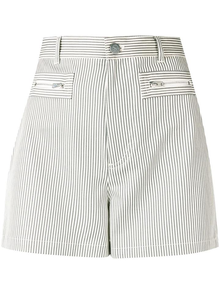 A.p.c. Striped Shorts - Grey