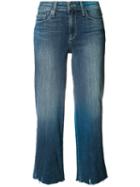 Paige - Wide Leg Cropped Jeans - Women - Cotton/spandex/elastane - 26, Blue, Cotton/spandex/elastane