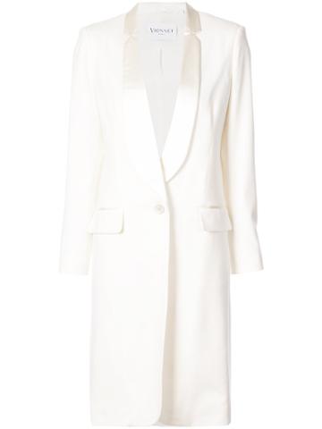 Vionnet Cashmere Fitted Coat - White
