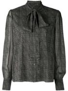 Fabiana Filippi Checked Longsleeved Blouse - Blue