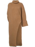 Jil Sander Oversized Jumper Dress - Brown
