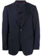 Fay Classic Single-breasted Blazer - Blue