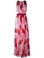 Max Mara Floral Print Dress, Women's, Size: 42, Pink/purple, Silk/acetate/polyamide