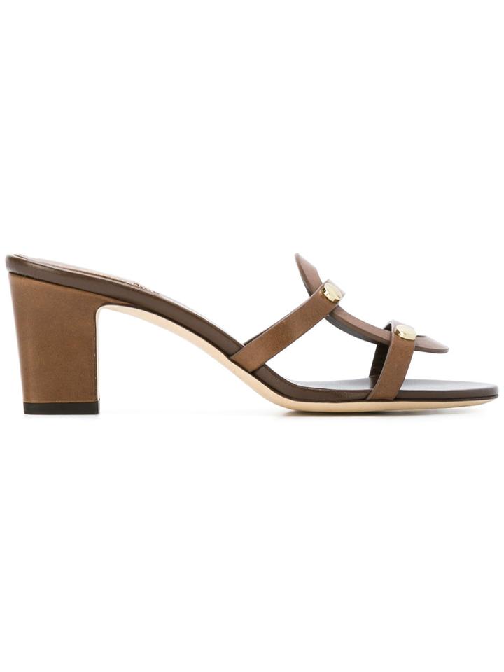 Jimmy Choo Damaris Mules - Brown