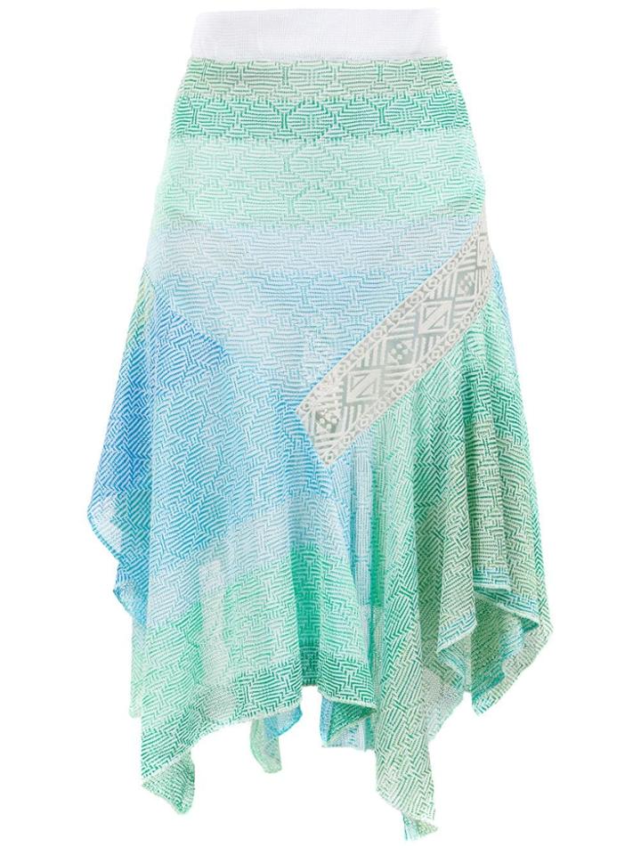 Cecilia Prado Valesca Ruffled Skirt - Blue