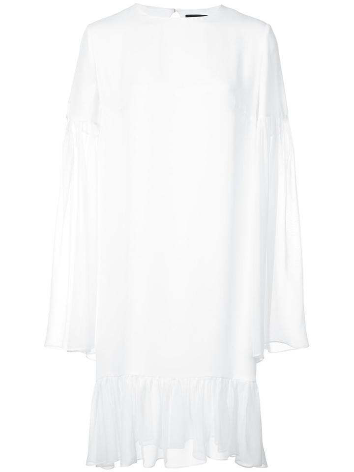 Sally Lapointe Ruffled Hem Blouse - White