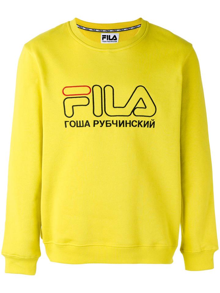Gosha Rubchinskiy Logo Sweatshirt, Men's, Size: Small, Green, Cotton/polyester