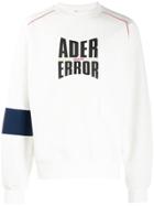 Ader Error Logo Print Sweatshirt - White