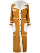 Simonetta Ravizza Long Button Down Coat - Nude & Neutrals