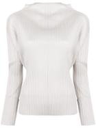 Pleats Please By Issey Miyake Pleated Top - Grey