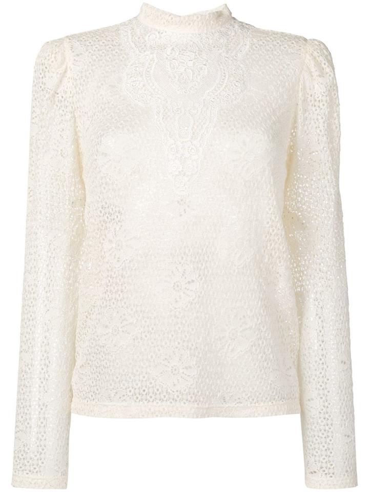 Philosophy Di Lorenzo Serafini High Neck Lace Top - Neutrals