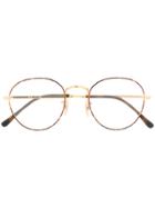 Ray-ban Round Frame Glasses - Gold