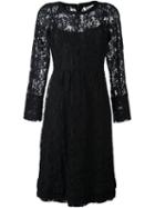 Sonia By Sonia Rykiel Lace Overlay Slim Dress