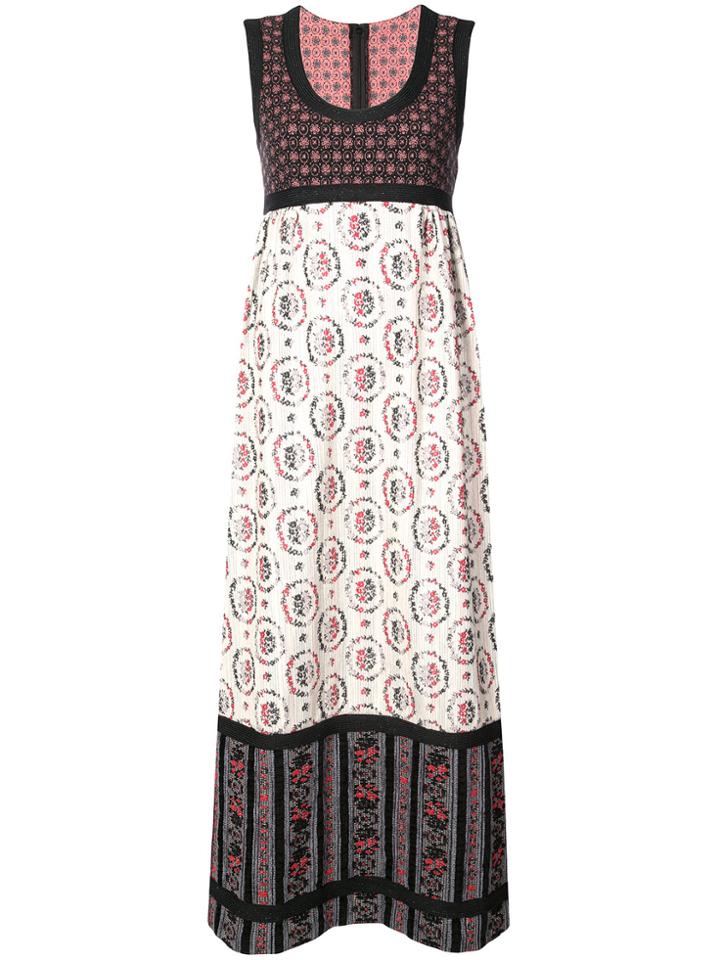 Anna Sui Grace's Floral Jacquard Dress - Black