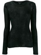 James Perse Fine Knit Sweater - Black