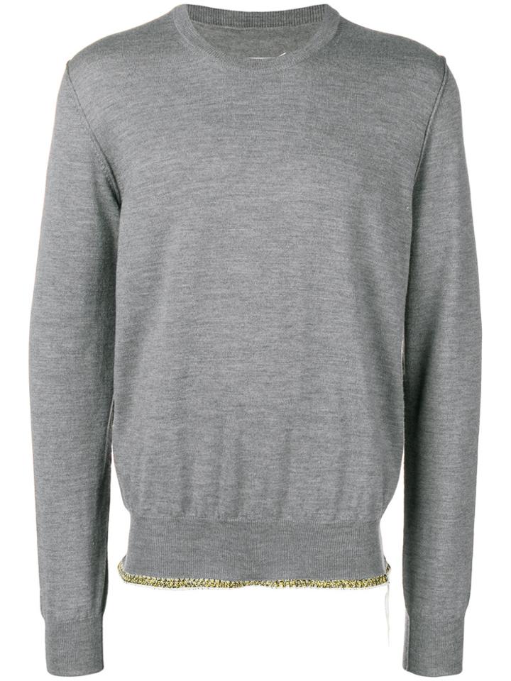 Maison Margiela Longsleeved Loose Fit Sweater - Grey