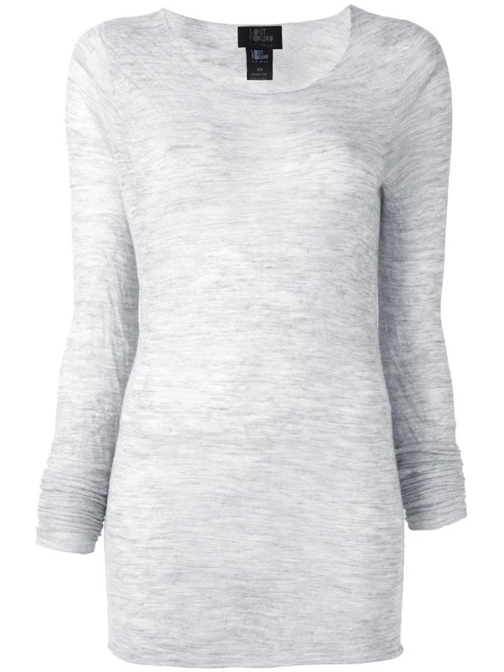 Lost & Found Ria Dunn Fine Knit Jumper, Women's, Size: Xs, Grey, Polyamide/alpaca