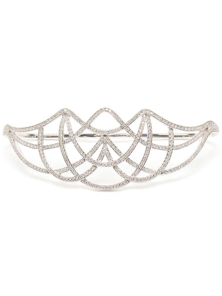 Gaydamak White Gold And Diamond Ardeko Hand Bracelet